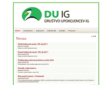 Tablet Screenshot of du-ig.zdus-zveza.si